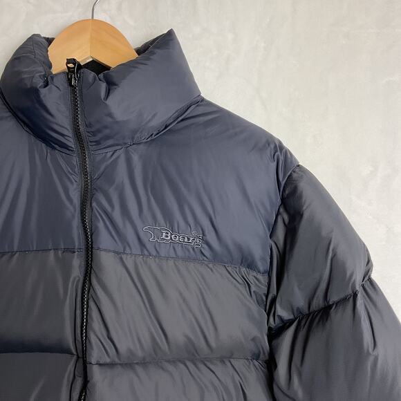 Bear USA Down Feather Full Zip Puffer Jacket Black Large - Picture 3 of 12